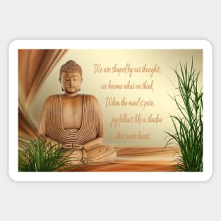 Buddha's Wisdom Quote Sticker